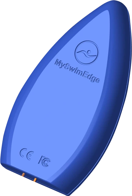 Rear side of the device for swimming